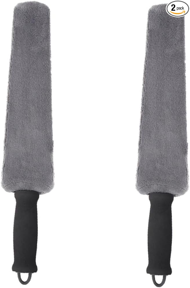 Zerodeko 2pcs Car Vent Cleaning Brush Air Conditioner Cleaner Car Outlet Brush for Detailing