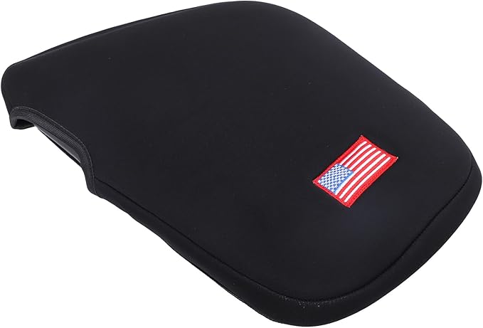 Center Console Cover Pad for Chevrolet Corvette C7 2014-2019 Accessories, Console Arm Rest Lids Cover Mat, Car Armrest Seat Box Cushion Protector, Armrest Pillow, Auto Armrest Cover (Fabric_B)