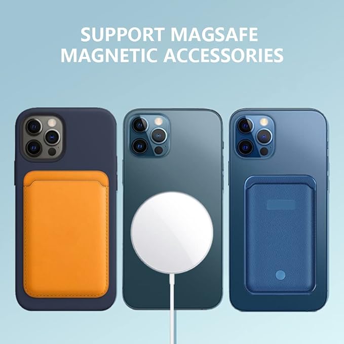 Magnetic Wireless Charger Universal Metal Rings - 6pcs,for MagSafe-Compatible Charger on iPhone 16/15 / 14/13/12 Series and Samsung Galaxy (2Black+2White+2Silver)