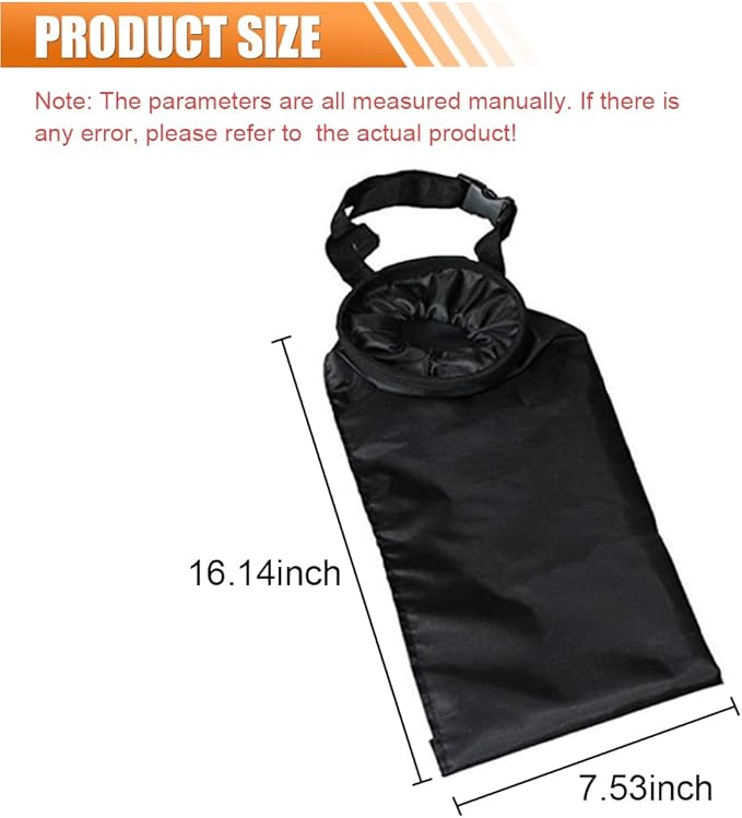 3PCS Universal Hanging Car Garbage Bag for Back Seat - Detachable Garbage Can Car Trash Bag with Elastic Opening - Washable Storage Bags Auto Trash Can for Outdoor Traveling & Home Use