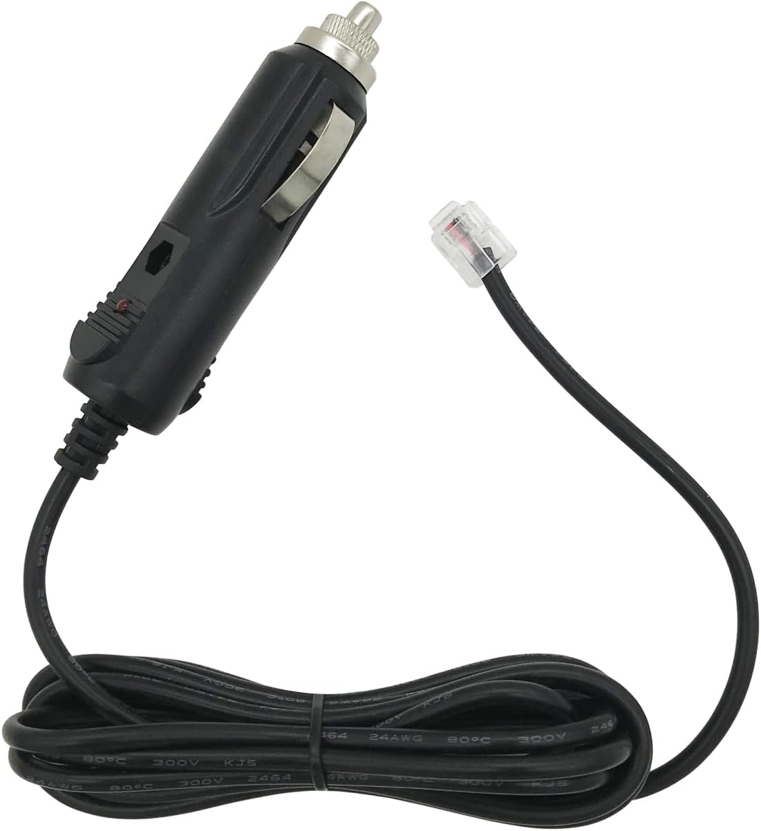 Power Cord for Escort Passport 9500ix 9500i, Uniden R7 R3 R1, Beltronics Valentine Radar Detector Car Charger RJ11 Power Adapter