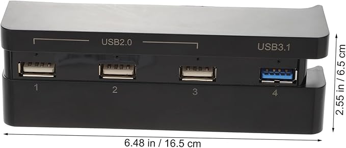 DOITOOL High-Speed USB Hub for Console Desktop Expander with Interface Compatible for Multiple Devices Extension