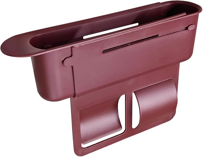 YoRise Car Seat Gap Filler, Multifunctional Car Seat Organizer, Phone Holder Between Seats & Console, Automotive Storage Box Accessories for Keys, Sunglasses, Cards, Phones (Red)