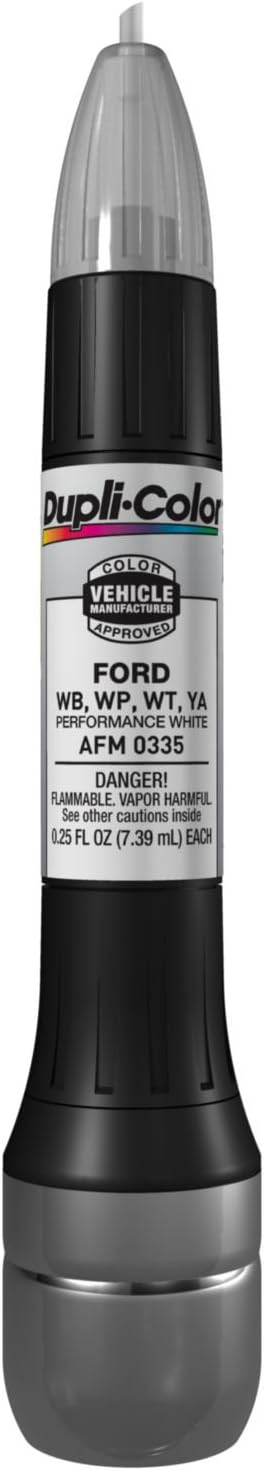 Dupli-Color AFM0335 Scratch Fix All-In-1 Exact-Match Automotive Touch-Up Paint – Ford Performance White – 0.25 oz. Paint Pen