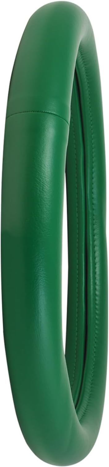 GG Grand General 54076 18 inches Deluxe Steering Wheel Cover Full Green with Green Stitching