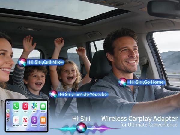3 in 1 Wireless CarPlay Auto AI Box Lite for Factory Wired CarPlay Cars, Supports Android 10.0 System+ Wireless Carplay + Android Auto, TF Card U Disk, Plug & Play, Easy Setup