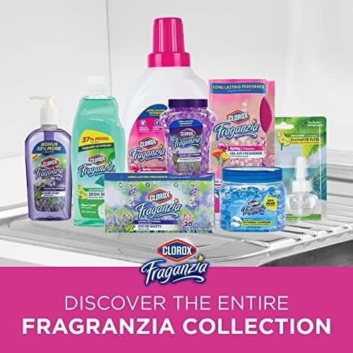 Clorox Fraganzia Crystal Beads Air Freshener, Long Lasting Room Deodorizer and Odor Eliminator Gel Beads to Freshen Home, Car, or Office, Morning Sky Scent, 12 Fl Oz - 12 Pack