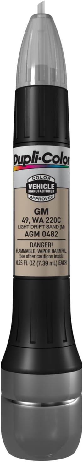 Dupli-Color AGM0482 Scratch Fix All-In-1 Exact-Match Automotive Touch-Up Paint – General Motors Light Drift Sand – 0.25 oz. Paint Pen