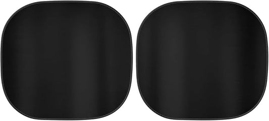 BDK 2PC Metallic Black Car Window Sun Shade Auto Shade for Windshield Visor, Block UV Reflect Heat to Keep Your Car SUV Truck, 31.75" x 28.75"
