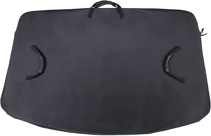 Hardtop Removable Roof Panel Storage Bag Compatible with Corvette C7 Stingray Coupe 2014 2015 2016 2017 2018 2019 (Manual Sunroof) Black Leather
