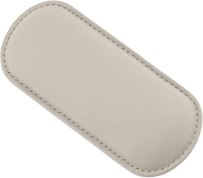Car Center Console Knee Leg Elbow Cushion Pad, Soft Leather Door Armrest Foot Care Thigh Support Comfort Pillow, Auto Interior Accessories for Knee Pain Relief (Beige)