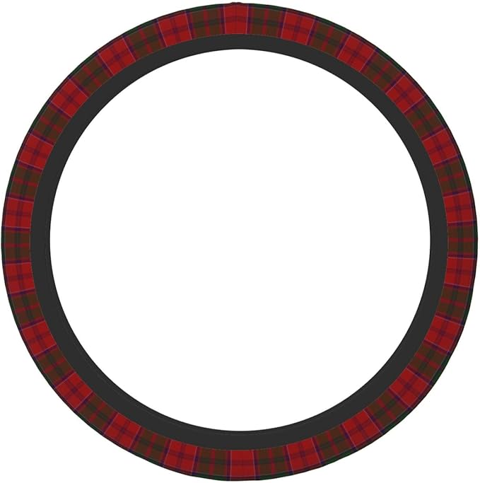 Thickened Elastic Steering Wheel Cover, Grant Clan Tartan Plaid Pattern Ultra, Soft, Breathable, Fit for Cars, SUVs, Trucks, Stylish Comfortable Grip