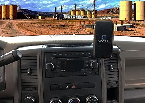 Course Motorsports DirectFit Magnetic Phone Mount and Car Phone Holder for Dodge Ram 1500 (2009-2012) 2500/3500/4500/5500 (2010-2012) - Magnetic Charging Head (Left Side)