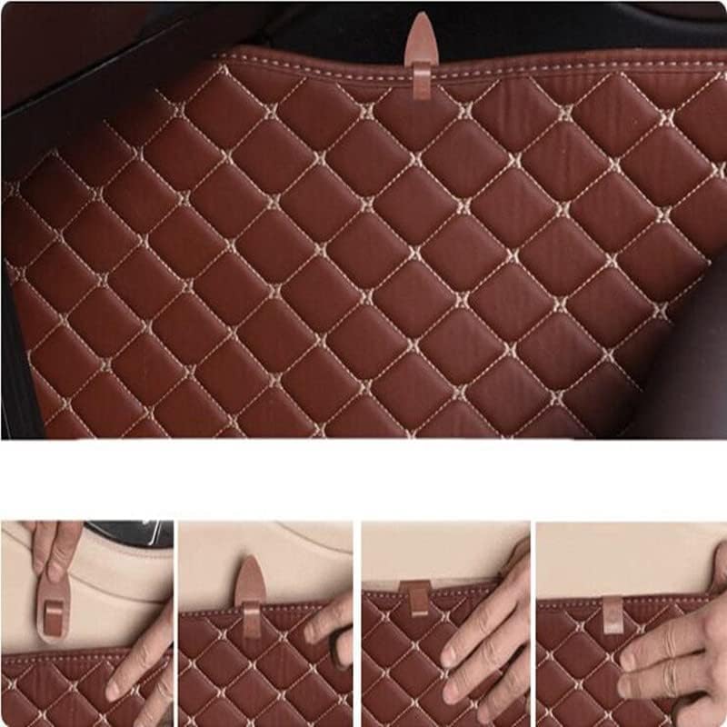 Custom All-Weather Protection Luxury Leather Floor Mats for Cars SUVs Trucks According Anti-Slip Leather Floor mats ﻿ (9,Beige)