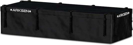 ARKSEN Roof Top Luggage Storage Bag for 84" x 39" Roof Baskets Waterproof 29 Cubic Feet (83.07"L x 33.07"W x 18.11"H) with 12 Straps Anti-Slip Mat 8 Door Hooks for All Vehicles with or without Rack