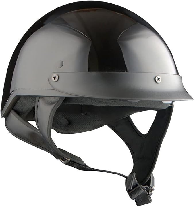 1Storm Motorcycle Half Face Helmet Mopeds Scooter Pilot with Retractable Inner Smoked Visor