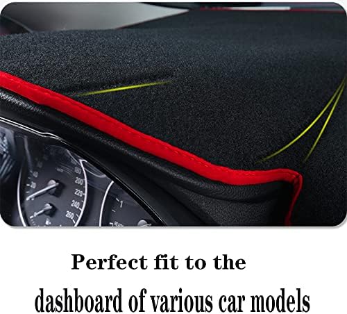 Dash Covers Mat for Jeep Compass 2022-2023,Polyester Car Dash Board Cover,Dashboard Protecter Cover,Car Dash Board Cover Pad,Red