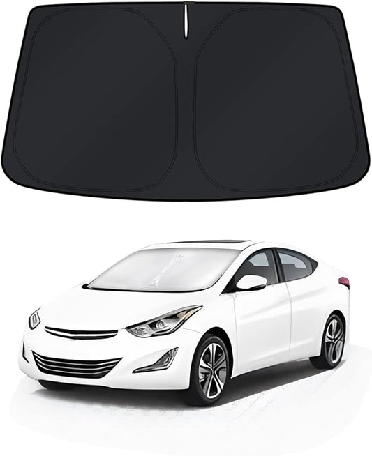 KUST Windshield Sun Shade for 2011–2016 Hyundai Elantra Window Accessories Shade Sun Visor Foldable Block UV Rays Keep Car Cooler