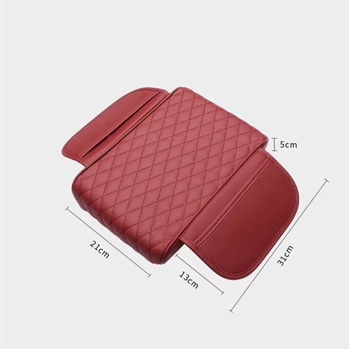 Car Armrest Pad for Lexus GX J150 J120 GX 460 400 GX OR Leather Armrest Box Mat Center Console Cushion Pad Universal Armrest Seat Box Cover Protector,Brown, normal