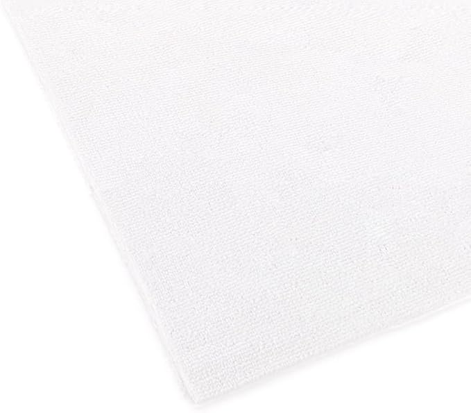 The Rag Company - Ultra Rip N' Rag XL Premium Reusable Pearl-Weave Microfiber Towels for Coatings, Glass, Detailing, Home, RV and More - 50 Count - Quality 70/30 Blend - 280gsm 16" x 16" - White