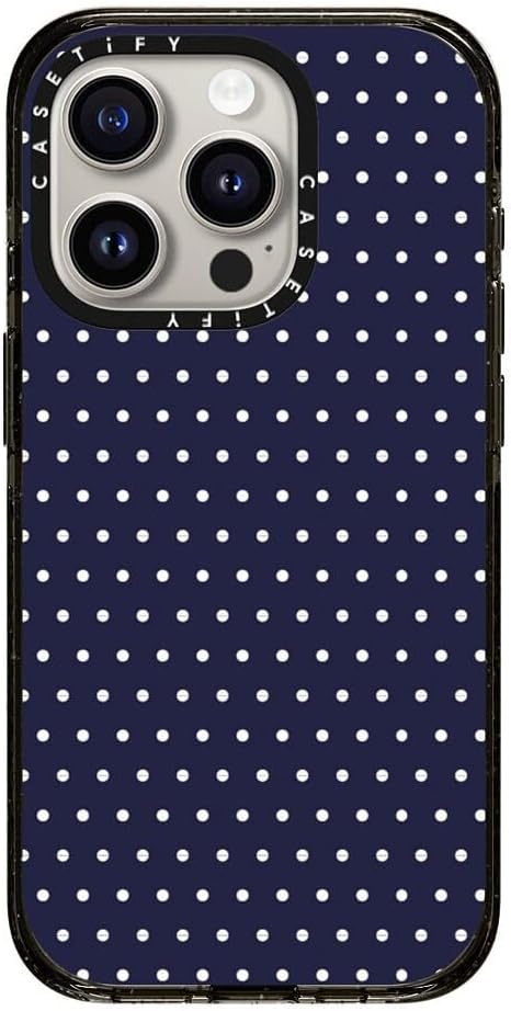 CASETiFY Impact Case for iPhone 15 Pro [8.2ft 4X Military Grade Drop Protection/Compatible with Magsafe] - Nightie - Clear Black