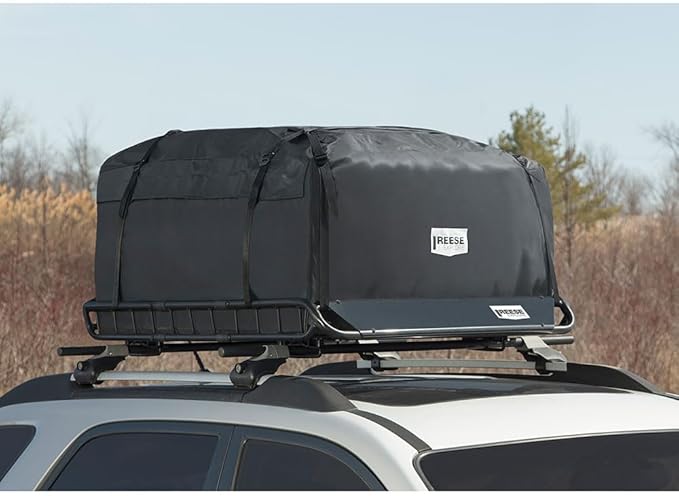 Reese Explore 1041100 Rainproof Car Top Carrier (15 Cubic Feet),Black