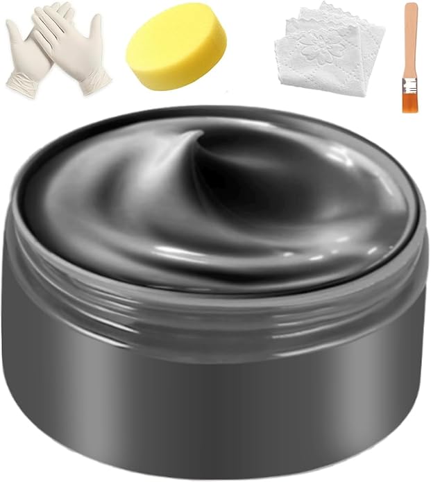 Leather Recoloring Balm, Leather & Vinyl Color Restorer Conditioner – Repairs Faded & Scratched Leather Color