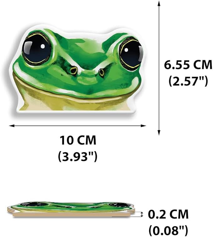 WIRESTER Hanging Air Freshener for Car, Home, Bathroom, Office, Decorative Charm Ornaments, Green Frog