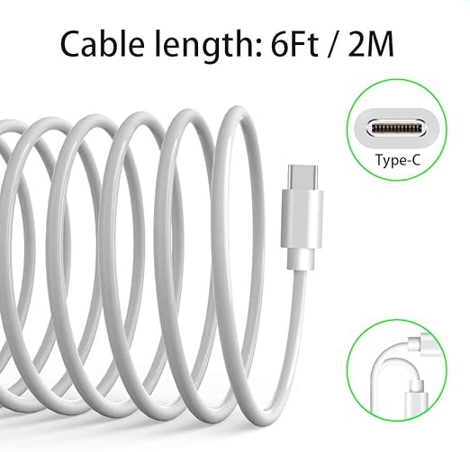 6.6Ft iPhone 17/16/15 Carplay USB C Charger Cable [MFi Certified], USB-A to USB-C Charging Cord for iPhone 17 Air 16 16E 15 Pro Max Plus, iPad USB C Wire for iPad Pro 12.9/11, Air 5/4, 10th Gen