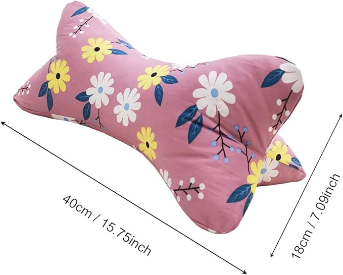Neck & Cervical Pillows Dog Bone Shaped Travel Neck Pillows With Washable Removable Cover For Car Bus Truck Driving Comfort Head Rest Support Bone Pillows For Neck Chiropractic Pillow ( Size : F )