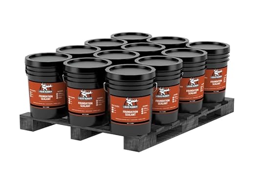 Liquid Rubber Basement and Foundation Repair Sealant - Waterproof Concrete Sealer & Crack Filler - Flexible Coating for Indoor & Outdoor Use - Waterproofing Paint - Black, 12 Pack