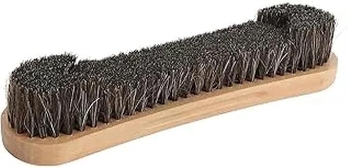Professional Pool Table Brush 12-Inch | Soft Horsehair Bristles for Gentle & Efficient Cleaning - Reaches Tight Corners & Felt Surface, Essential Billiard Table Maintenance Tool