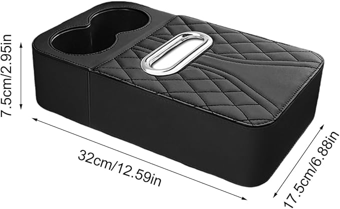 Car Armrest Cushion - Raised Center Console Organizer Pad | Vehicle Armrest Elbow Pad for Daily Commuting, Travel, Driving, Truck, SUV, Vehicle Interior, Comfort, Car Accessories