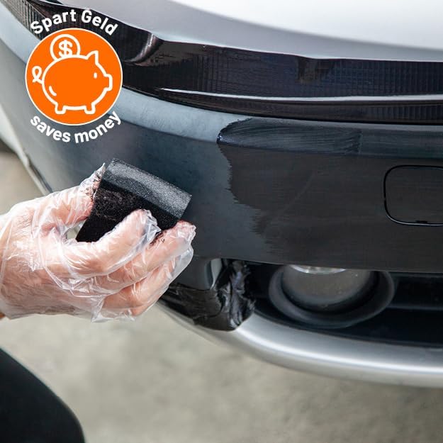 QUIXX 10188 Black Plastic Color - Trim Restorer, Transforms Old, Weathered Plastic to Like New Condition, Use On Your Automobile or Motorcycle