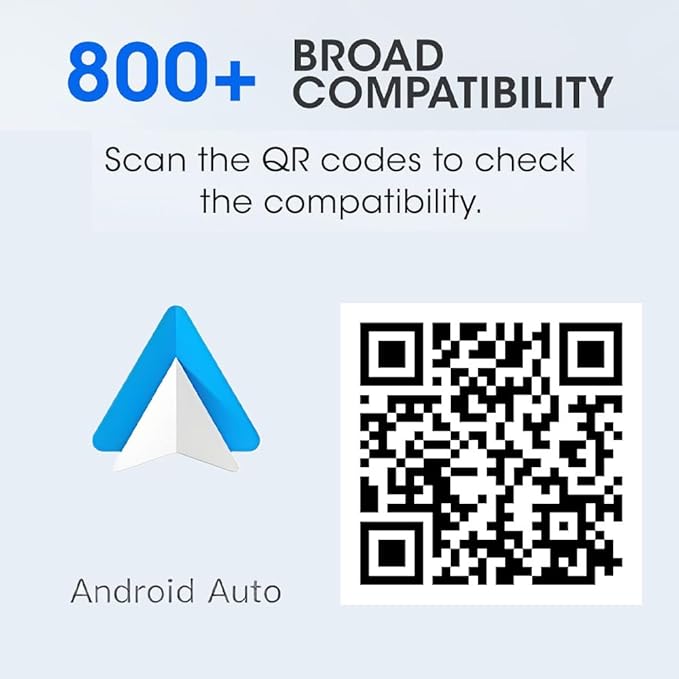 Mini Android Auto Wireless Adapter - 2 in 1 Micro Wireless CarPlay Adapter, Plug & Play for Factory Wired CarPlay, iOS 10+ & Cars 2016+