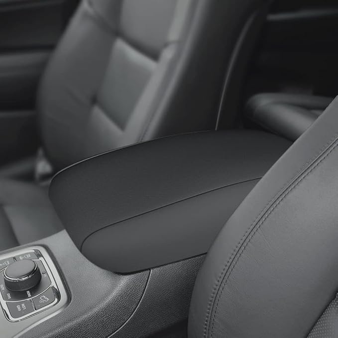 INTGET Car Center Console Armrest Cover for 2011-2020 2021 Jeep Grand Cherokee Accessories Arm Rest Box Pad Console Lid Protection Saver for Grand Cherokee Console Cover(Neoprene)
