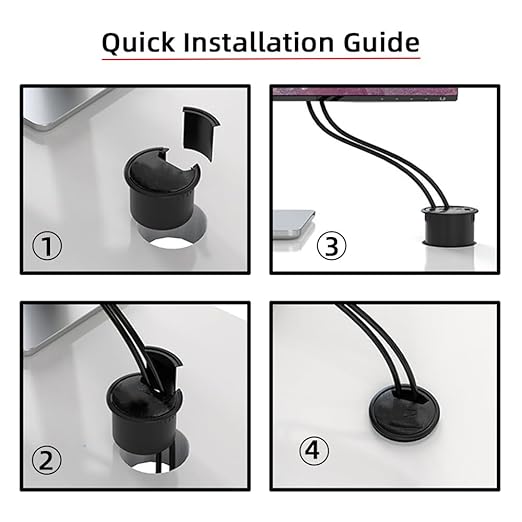 xiwai USB 3.0 Hub Splitter, Sound Card 3 Port USB Multiport Expander 60mm Desk Grommet Dock Station Headphone Mic Audio Interface for PC Desk Desktop