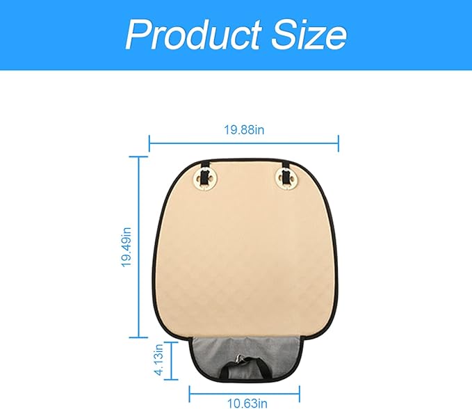 Moly Magnolia Car Seat Cover/Protector, Car Seat Cushion, Breathable, Comfort, Universal for Most Vehicles, Automotive Interior Seat Protector, Car Seat Cover for Men and Women (Beige)