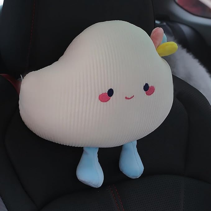 Cloud Shaped Car Headrest Pillow Neck Rest Driver Seat Cushion 1 PCS- Neck Pillow