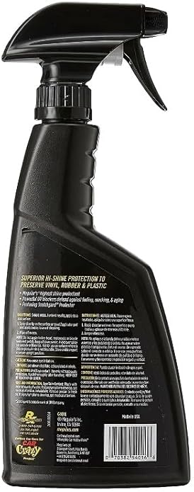 Supreme Shine Auto Surface Protector Spray 16 oz Bundle with Microfiber Cloth - High-Gloss Car Shine - UV Protection for Vinyl, Rubber & Plastic - Car Interior Detailer Spray Protectant - (2 Items)
