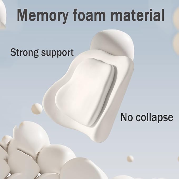 Car Headrest Lumbar Support Cushion for VW Golf VIII VI V IV III II I Mk 8 7 6 5 4 3 R GTE/GTI/GTD/Clubsport 45, Memory Foam Relieve Fatigue Breathable Car Seat Neck Pillow
