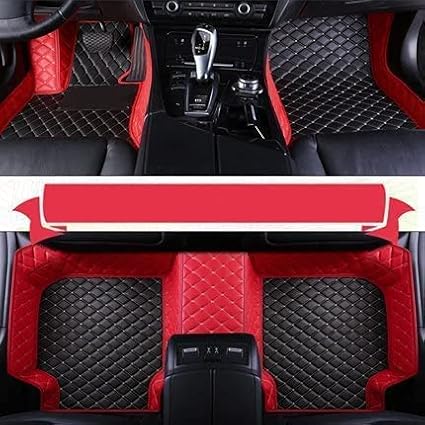 Custom Making Car Floor Mats Compatible with Audi BMW Mercedes-Benz Toyota Lexus Honda Infiniti Nissan Hyundai Kia All Models 2005-2026 (Black Beige and Red)