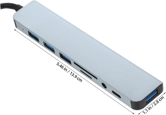 TEHAUX USB Hub Expander Type Connector for Laptops Fast Data Transfer for Printers Hard Drives and More No Driver Needed Portable Design