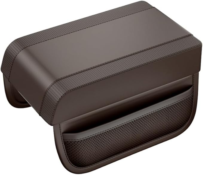 Shkalacar Car Armrest Box Pad, Car Center Console Leather and Memory Foam Heighten Cover, Car Accessories Interior Universal Arm Rest Cushion Pads for Most Automotive SUV Truck