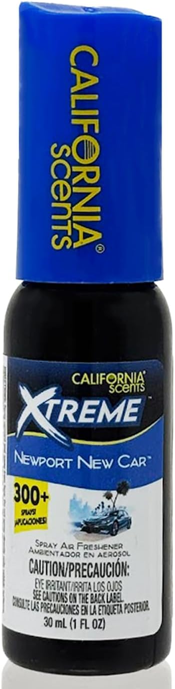 California Scents Xtreme 1 oz. Spray Air Freshener, Newport New Car
