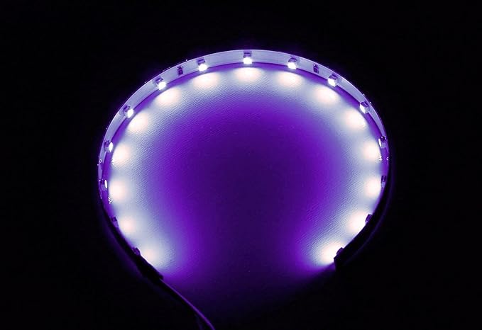 iJDMTOY Purple/Violet 15-SMD LED Accent Ambient Lighting Kit Compatible with Car Motorcycle Projector Lens Demon Eye Retrofit