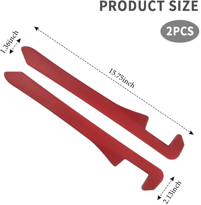 KIFIDAN 2PCS Car Seat Gap Filler,Flexible Seat Gap Organizer Between Seats for Tightly Filling Seat Gaps,Universal Car Side Seat Gap Filler Interior Car Accessories for Women & Men (Red)