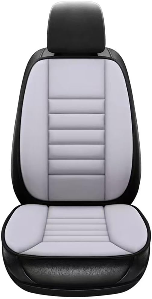 Generic Car Seat Cushion with Lumber Support Pillow- Used Memory Foam Design to Relief Pain and Enhanced Comfort for Automotive Seat Driver, Ergonomic Lumbar Comfort for Long Sitting, Light Grey