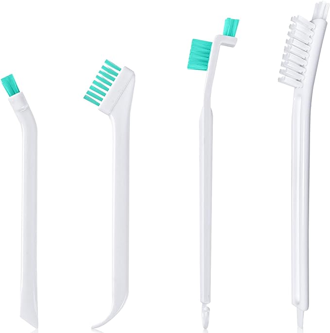 Small Cleaning Brushes Set, 4 pcs Crevice Household Cleaning Tool for Window Track Groove Sliding Door Bottle Gaps Humidifier Baseboard, Tiny Detail Scrub Cleaner Tool Gadget Kitchen Bathroom Set
