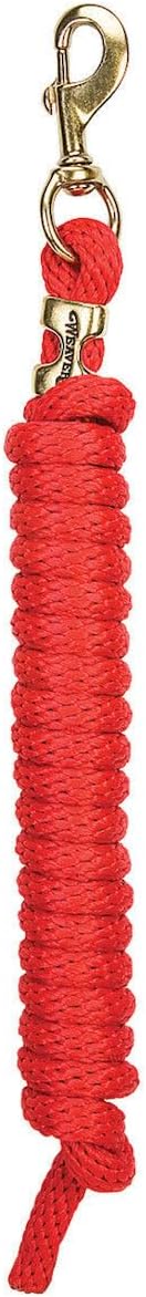 Weaver Equine Performance Lead Rope, Long Horse Lead Rope with Quick Halter Attachment, Soft Comfort Grip, Barn Horse Tack for Daily Use & Showing
